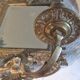 Pair of mirror sconces/candle holders in 19th-century bronze.