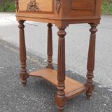 Solid oak art deco console