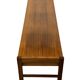 Vintage low sideboard with drawers 70's walnut veneer design