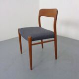 Danish Model 75 Chair in Oak by Niels Otto Møller for J.L. Møllers, 1960s
