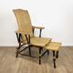 Antique chaise longue in wicker and hazel 20s