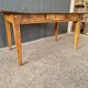 Wooden farmhouse table top black patina