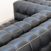 Kubus Sofas, Two Places by Josef Hoffmann for Wittmann, 1980s, Set of 4
