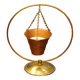 Scandinavian copper and brass candle holder
