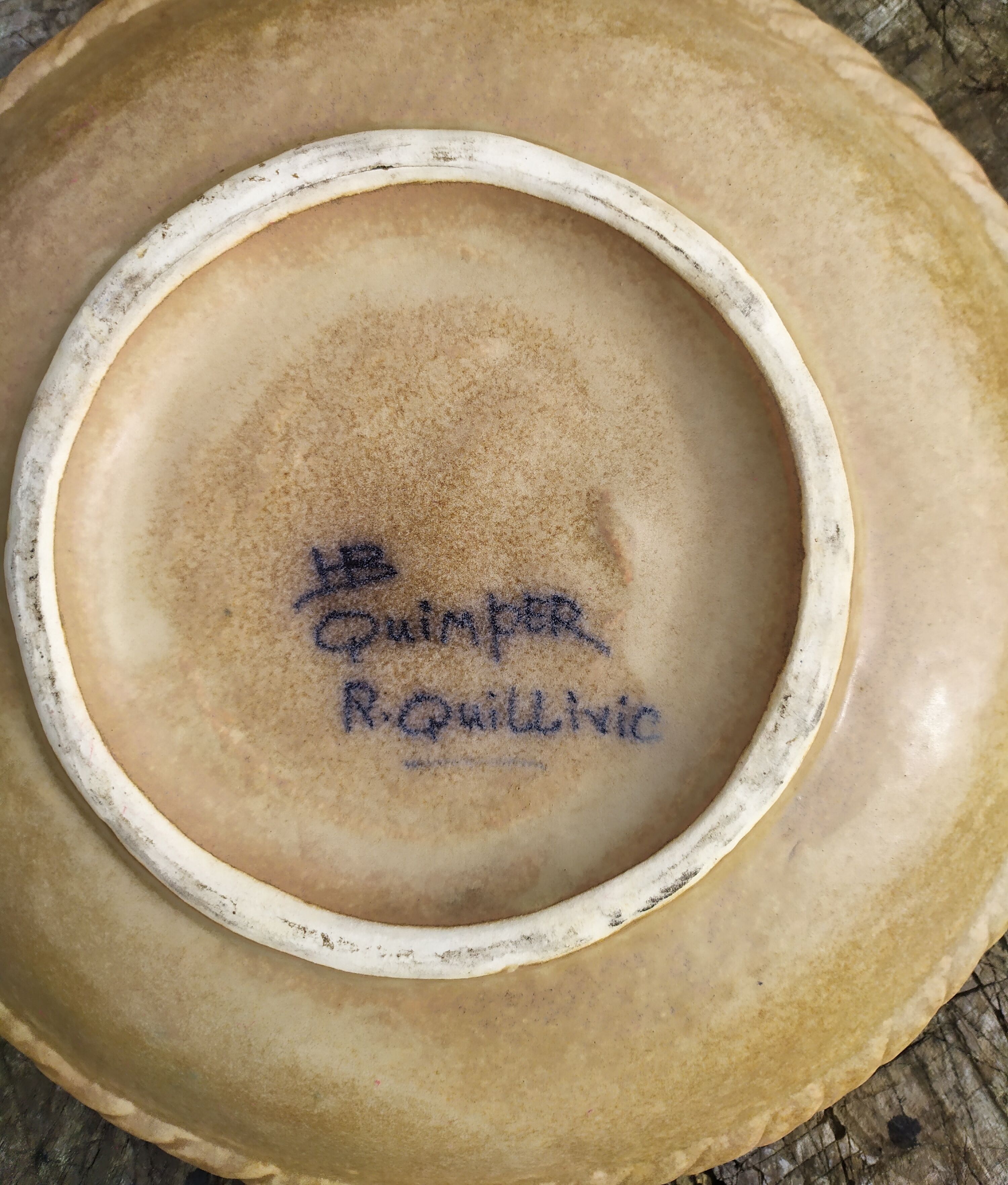 René Quillivic's Celtic sandstone décor plate