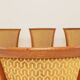 Vintage dining chairs art deco geometric jacquard set of 6