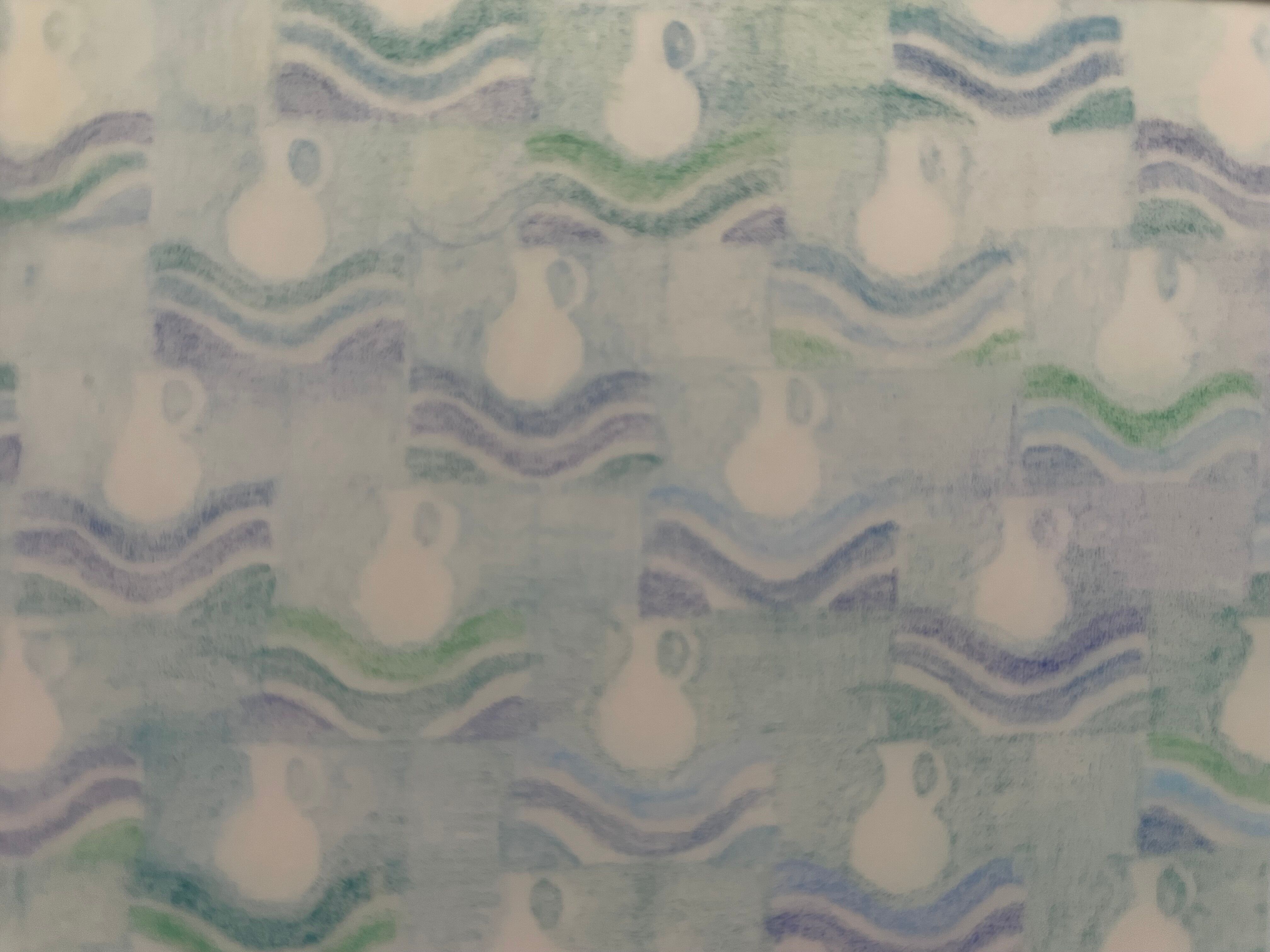 Painting drawing original work for illustration astrological sign Aquarius