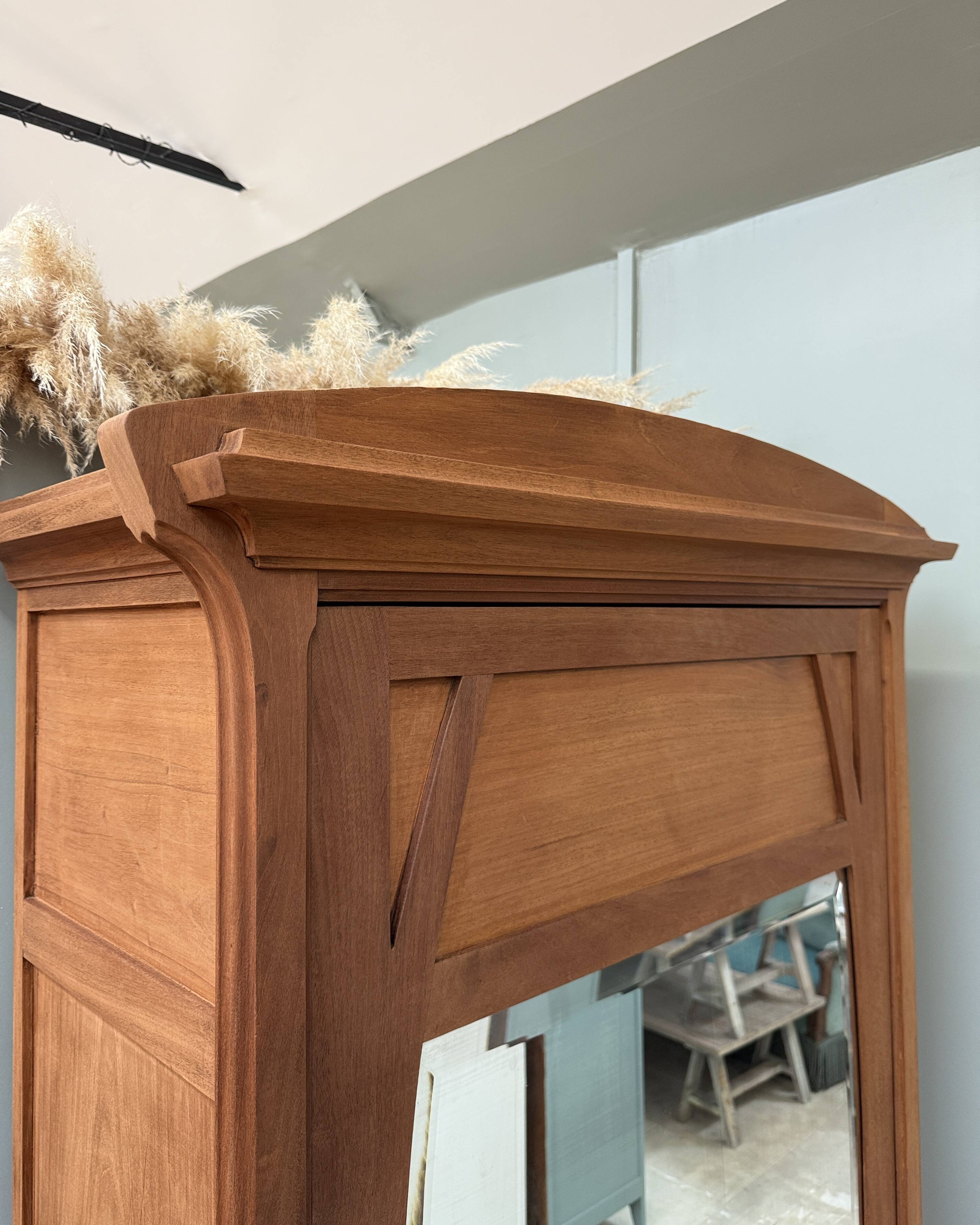 Large Art Nouveau cupboard (renovated)