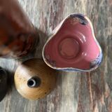 Arts cerams Grand feu enameled ceramic bowl, Saint Armand 1960