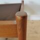 Pair of Dyrlund leather footrest 60s leather