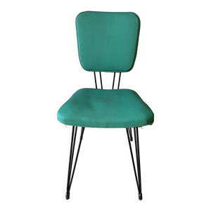 Chaise verte années 50,60'  sif