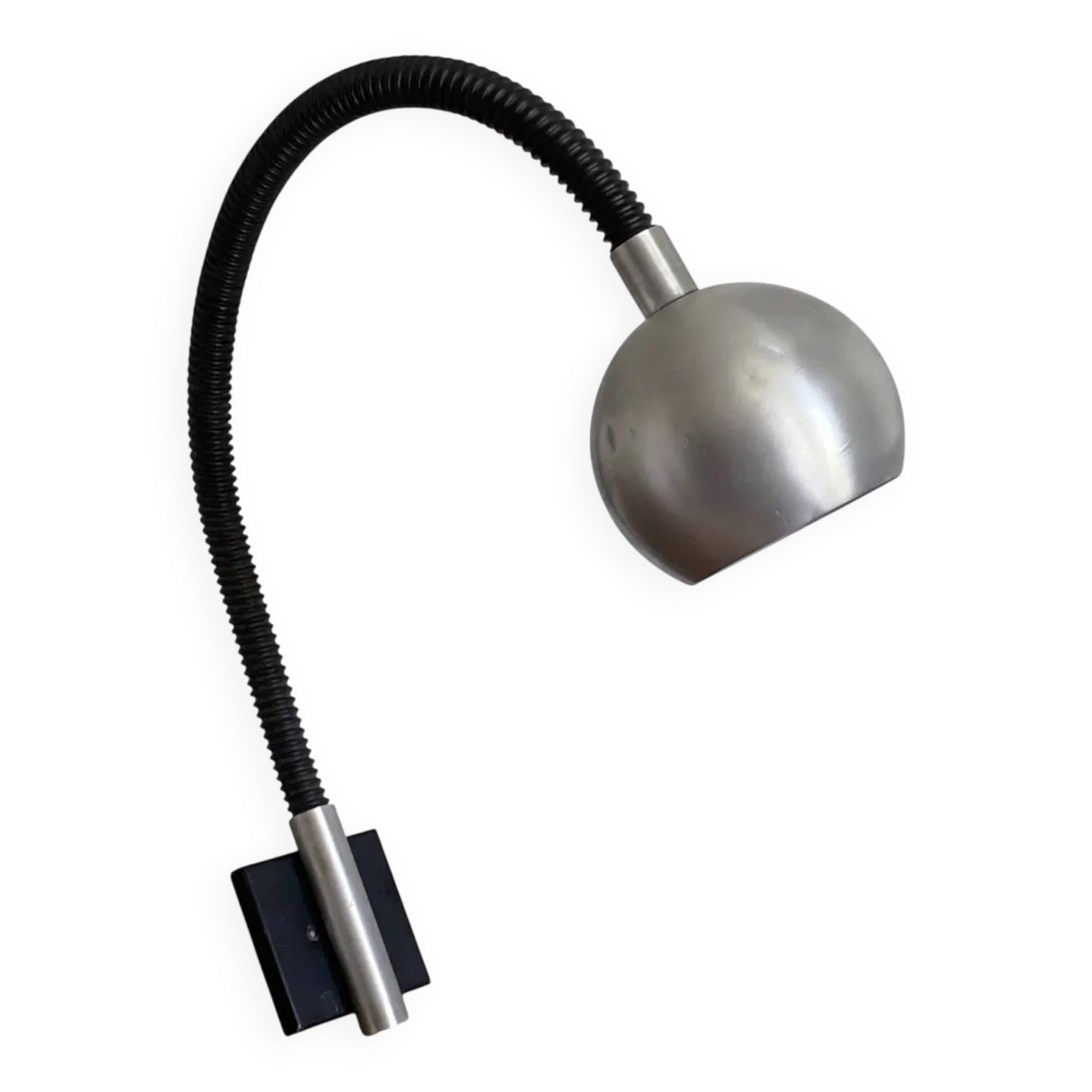 Flexible eye ball wall light by raak. 1970. 65x55cm.