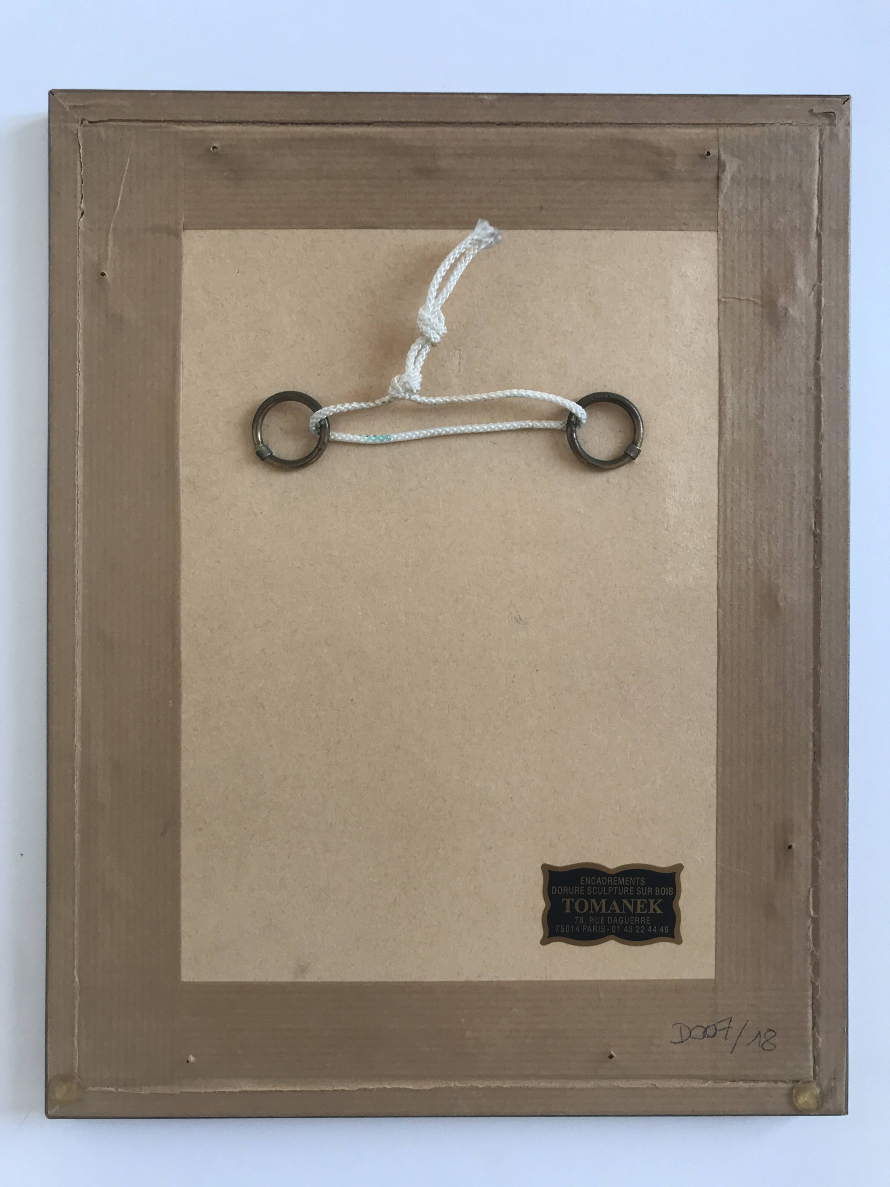 Arthur luiz piza, untitled, c 1990. gouge engraving signed in pencil