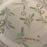 Set de 3 assiettes anciennes en céramique