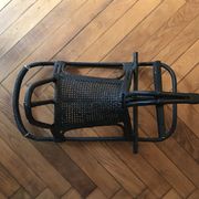 Rocking horse in rattan and bamboo