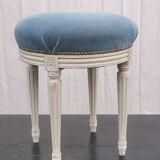 “Louis xvi” style upholstered stool