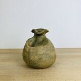 Vase boule forme libre grès vintage