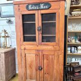 Breton display cabinet in pitch pine