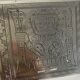 Vintage 1930 cigarette case Inca sterling silver 925 - 9.8 x 8.4 cm