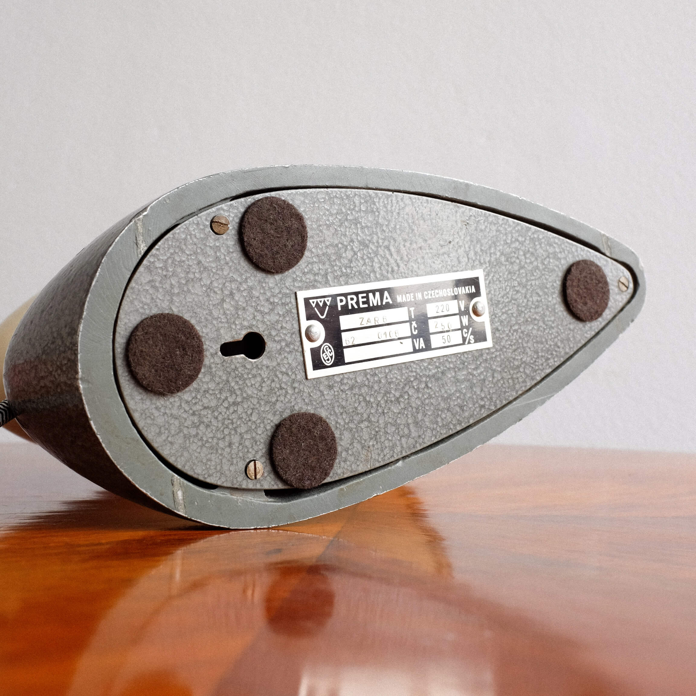 Industial czechoslovak prema table lamp, 1970s