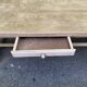 19th century solid oak extendable farmhouse table with drawer 200cm