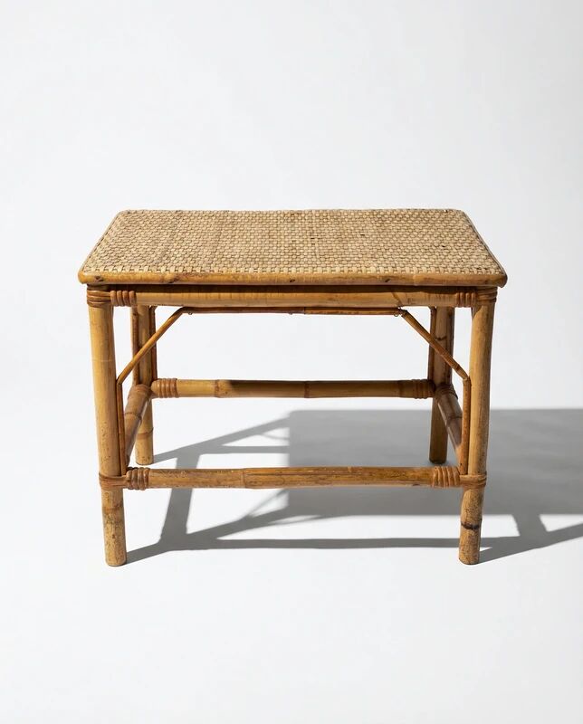 Vintage rattan coffee table / side table – 1960s