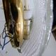 Set of 2 Murano glass wall lamps by Hillebrand 1960’s