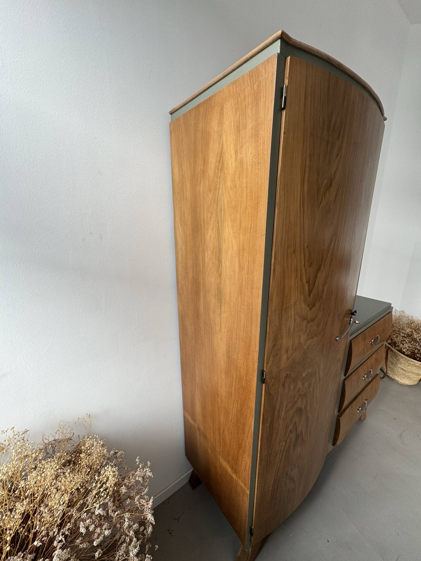 Asymmetrical Art Deco wardrobe