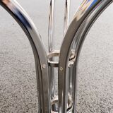 Table en verre vintage