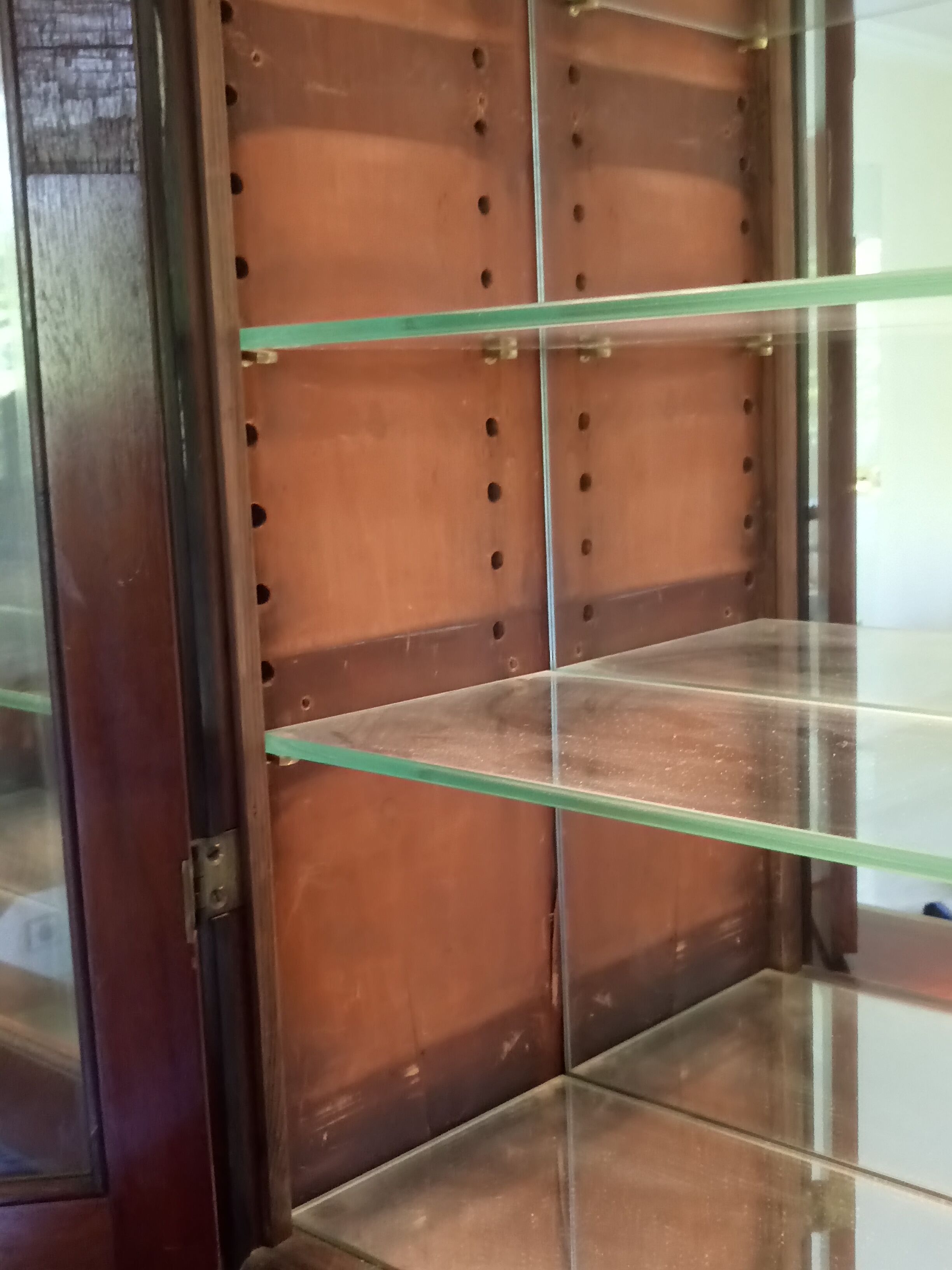 Pharmacy craft furniture 6 doors partly glazed 19th walnut