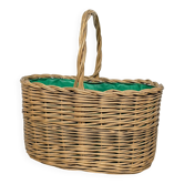 Panier en osier tressé