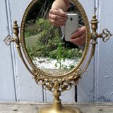 Brass psyche mirror