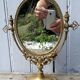 Brass psyche mirror