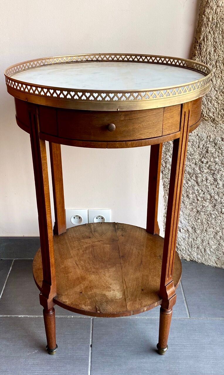 Louis XV-style hot water table in brace, early XX Century