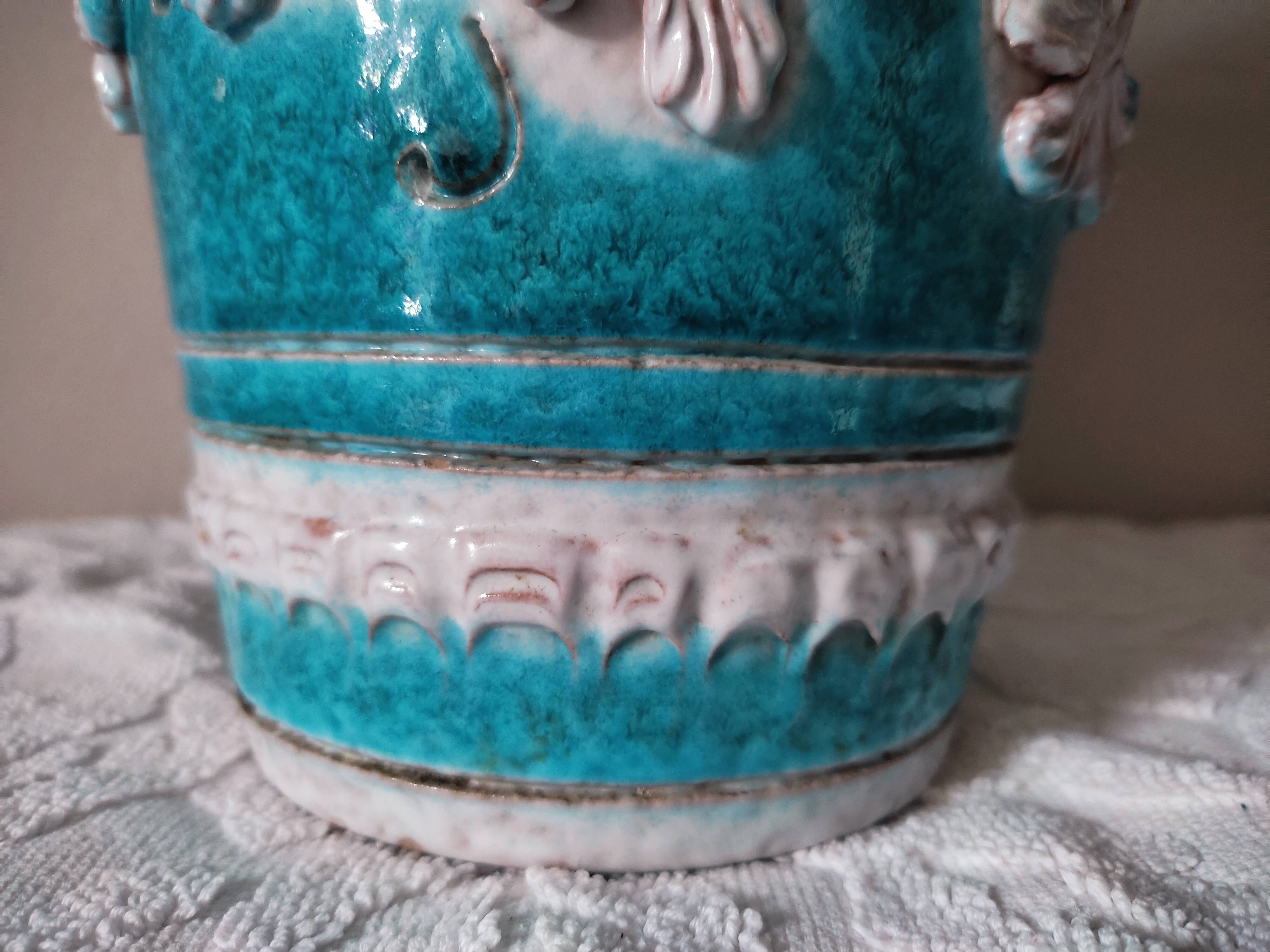 Baroque ceramic vase