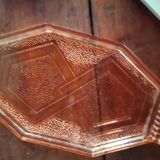 Dish glass rose