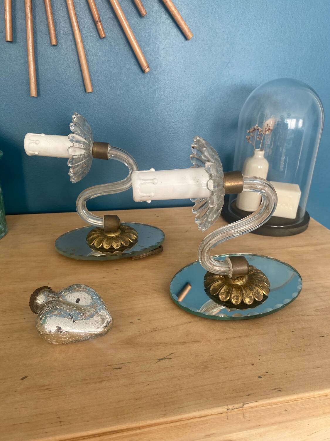 Pair of wall lights