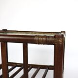 Rattan side table