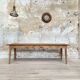 Table de ferme vintage en bois brut