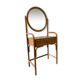 Coiffeuse en rotin vintage