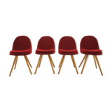 Set of 4 midcentury dining chairs designed by Miroslav Navrátil, 1960s