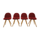 Set of 4 midcentury dining chairs designed by Miroslav Navrátil, 1960s