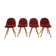 Set of 4 midcentury dining chairs designed by Miroslav Navrátil, 1960s