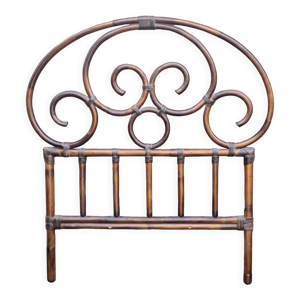 Tête de lit bambou rotin vintage