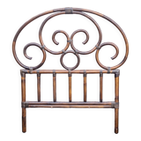 Vintage 60s bamboo rattan headboard