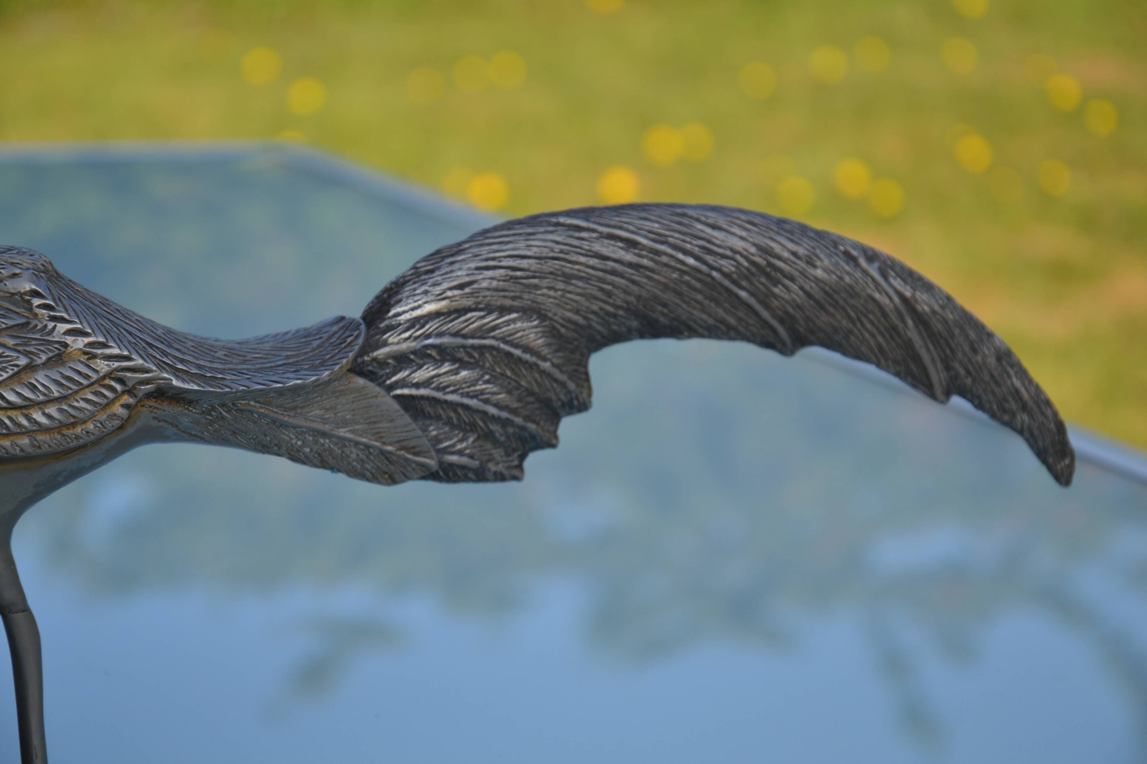 Brass peacock sculpture