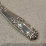 Some silver-plated handles, 950 Minerve, Rocaille style, Ravinet.