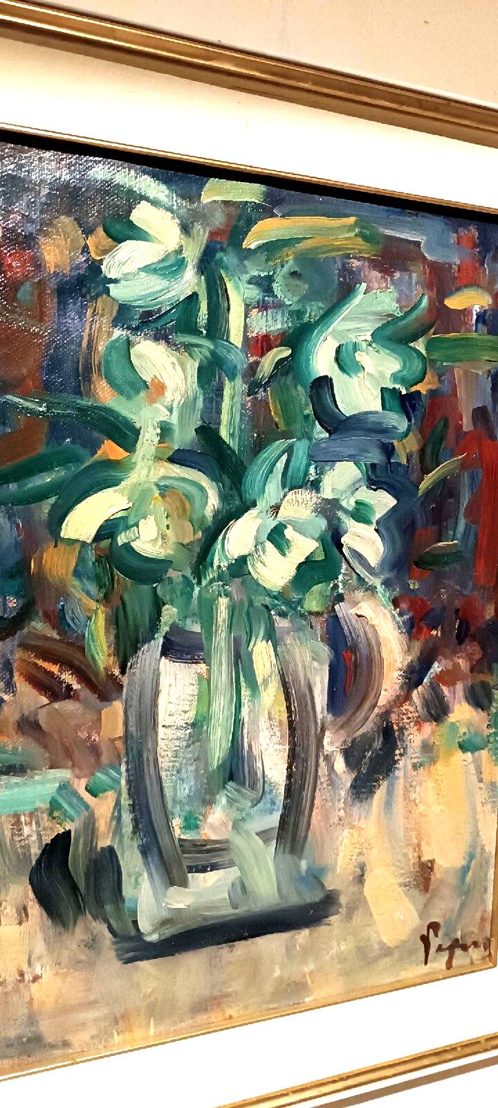 Oil painting on canvas by Enzo Pregno. (Alexandria, Egypt, 1898 - Florence, 1972)