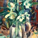 Oil painting on canvas by Enzo Pregno. (Alexandria, Egypt, 1898 - Florence, 1972)