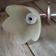 Wall lamp tulip paste frosted glass cast iron pink copper